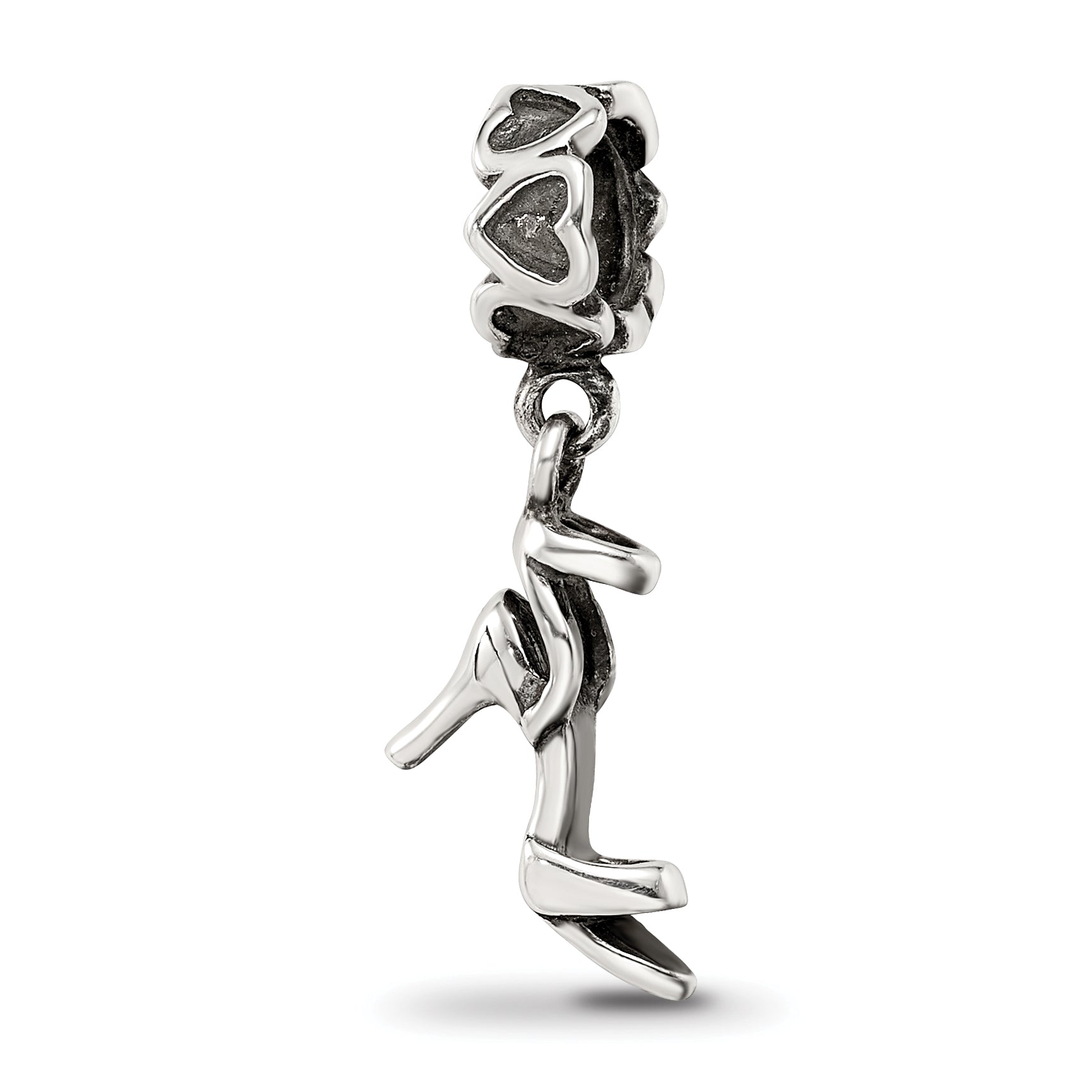 Sterling Silver Reflections High Heel Shoe Dangle Bead Main image