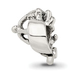 Sterling Silver 925 Cupid Bead with Antiqued Finish Solid Cast Design