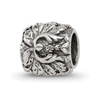 Sterling Silver Reflections Floral and Leaves Bead