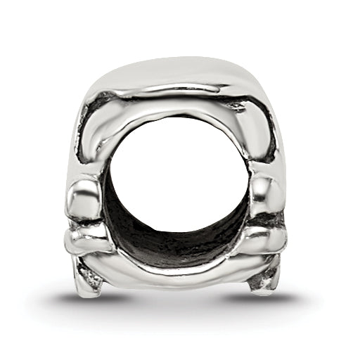 Sterling Silver 925 Kids Bus Bead with Antiqued Finish Solid Cast Design