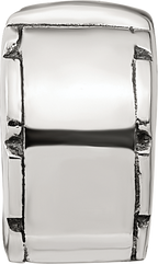 Sterling Silver 925 Hinged Clip Bead with Antiqued Finish Solid Gripper Design