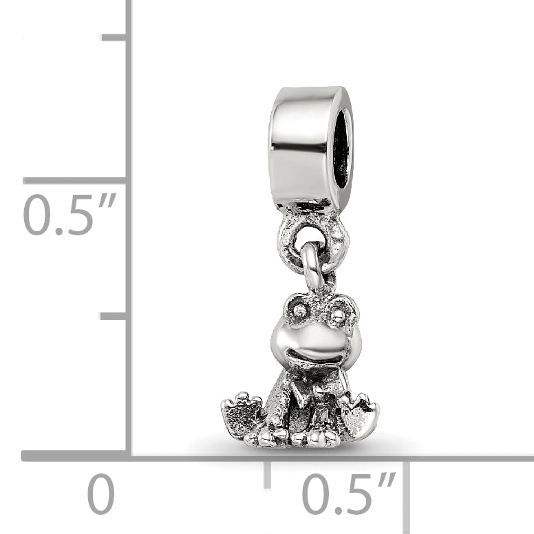 Kids Collection Sterling Silver Frog Dangle Reflections Bead