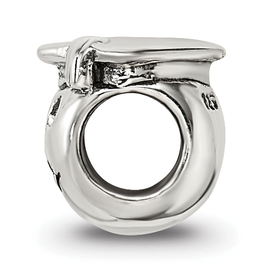 Sterling Silver 925 Kids Graduate Bead with Antiqued Finish Sophia Jewelers Secondary image