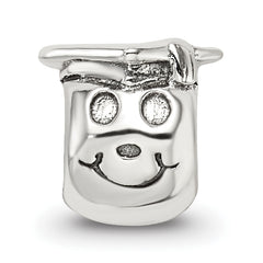 Sterling Silver 925 Kids Graduate Bead with Antiqued Finish Sophia Jewelers
