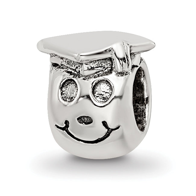 Sterling Silver Reflections Kids Happy Graduate Bead
