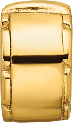 Sterling Silver Gold-plated Reflections Hinged Clip Bead