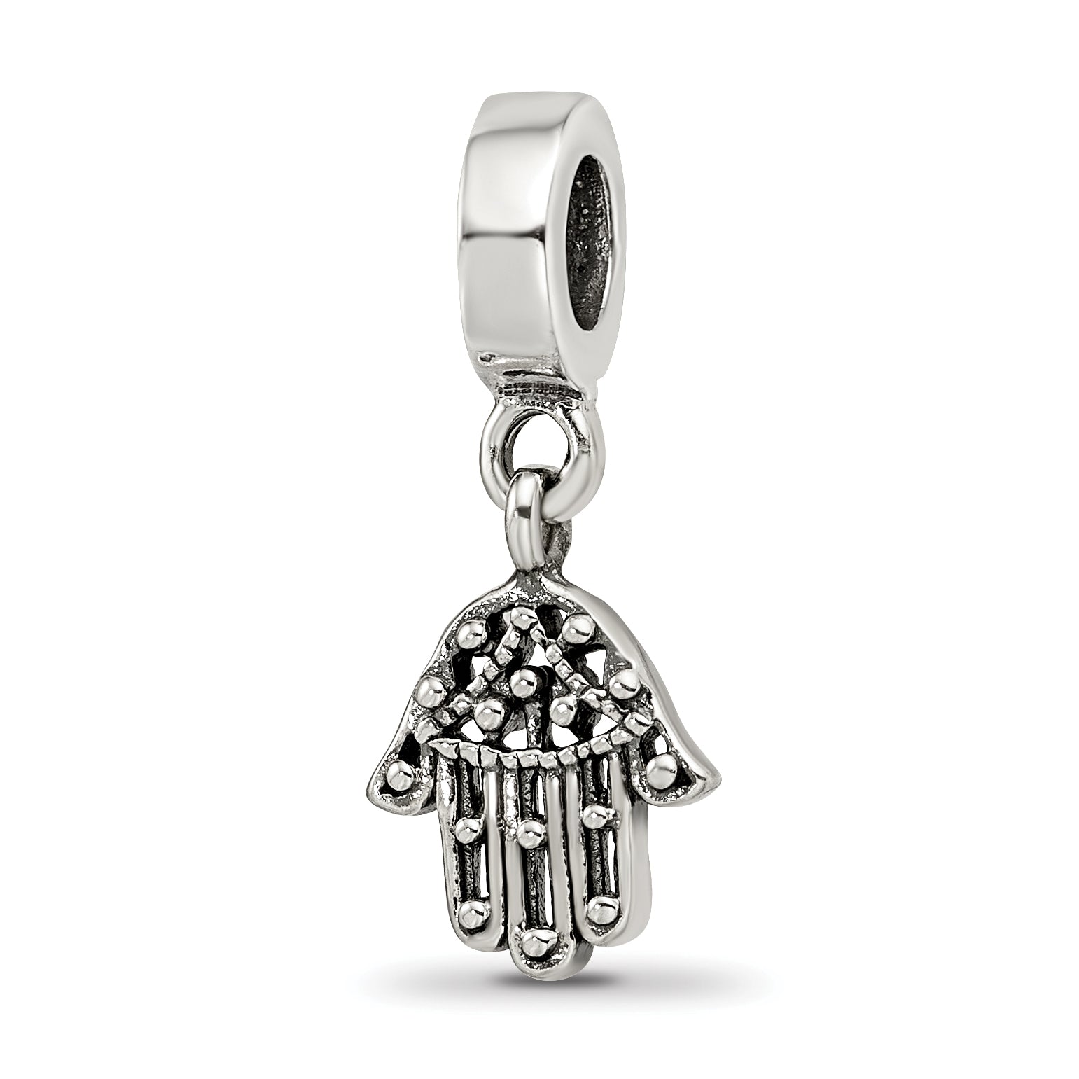 Sterling Silver Reflections Hamsa/Chamseh Dangle Bead Main image