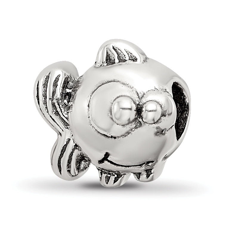 Sterling Silver Reflections Kids Fish Bead Main image