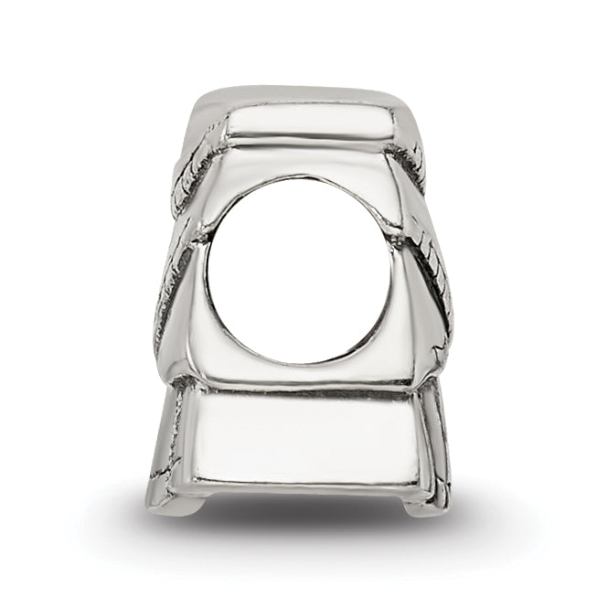 Sterling Silver 925 Kids Skirt Bead with Antiqued Finish Solid