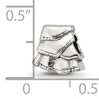 Sterling Silver 925 Kids Skirt Bead with Antiqued Finish Solid