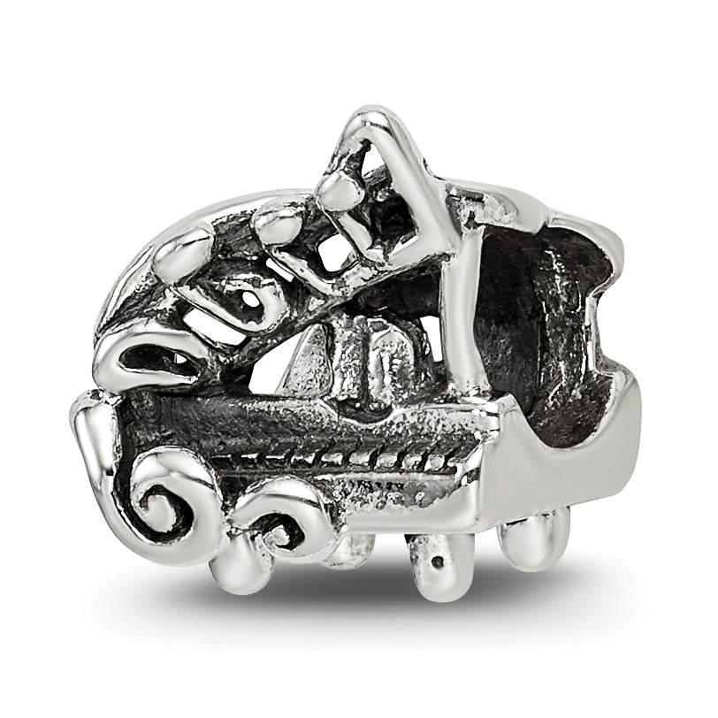 Sterling Silver Reflections Baby Grand Piano Bead Main image
