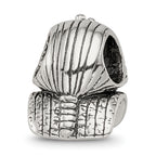 Sterling Silver 925 Pharaoh Bead with Antiqued Finish Solid Themed Design