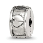 Sterling Silver Reflections Hinged Heart Clip Bead