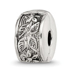 Sterling Silver Reflections Hinged Floral Clip Bead