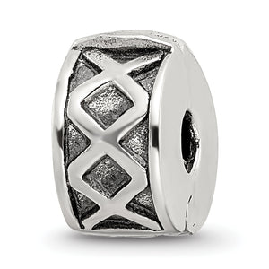 Reflection Beads Sterling Silver Hinged X Clip Bead - Sophia Jewelers