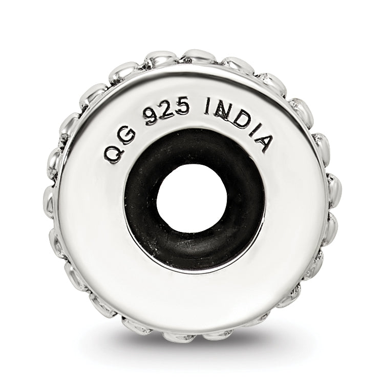 Sterling Silver 925 Spacer Bead with Antiqued Finish Solid and Casted