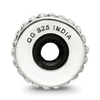 Sterling Silver 925 Spacer Bead with Antiqued Finish Solid and Casted