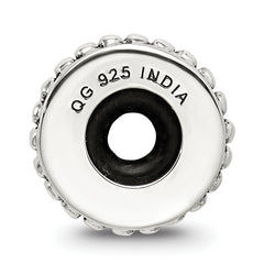 Sterling Silver 925 Spacer Bead with Antiqued Finish Solid and Casted
