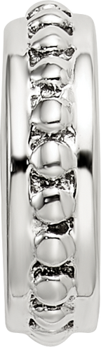 Sterling Silver 925 Spacer Bead with Antiqued Finish Solid and Casted