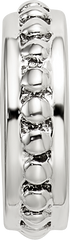 Sterling Silver 925 Spacer Bead with Antiqued Finish Solid and Casted