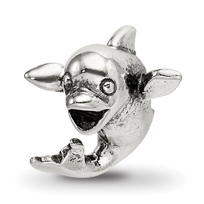 Sterling Silver Reflections Kids Dolphin Bead Main image