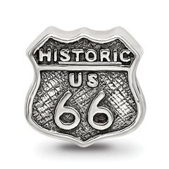 Sterling Silver Reflections Route 66 Bead