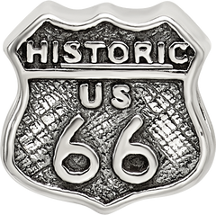Sterling Silver Reflections Route 66 Bead