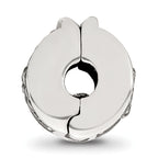 Antiqued Floral Hinged Clip Bead in Sterling Silver