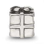 Sterling Silver 925 Antiqued Kids Bead with Solid Cast Design