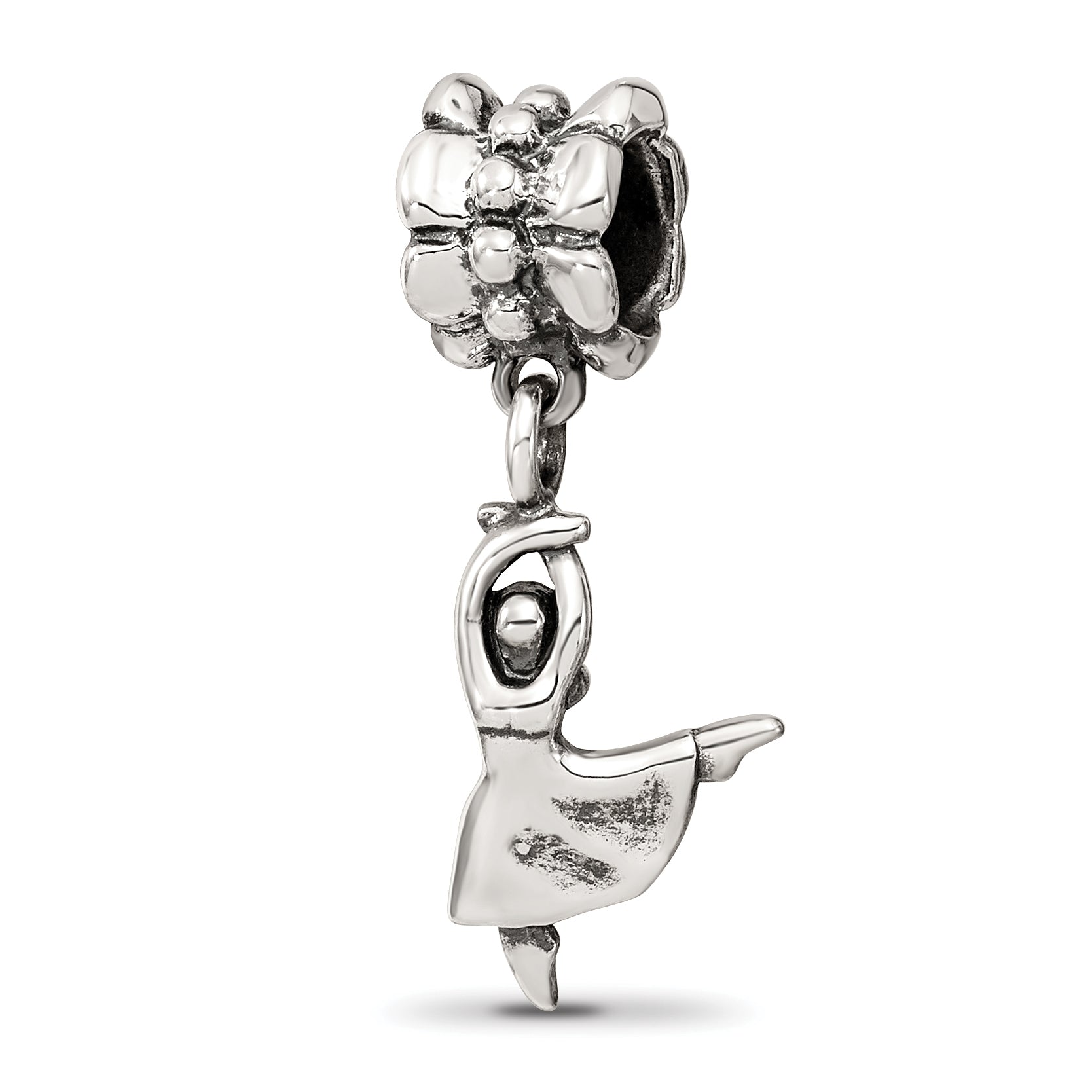 Sterling Silver Reflections Dancer Dangle Bead Main image
