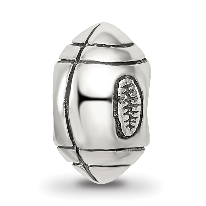 Sterling Silver Reflections Football Bead
