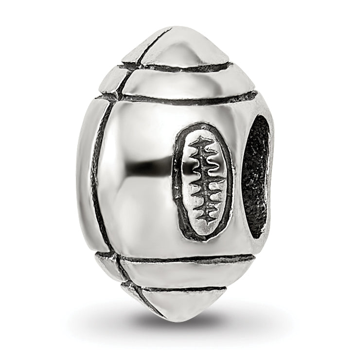 Sterling Silver Reflections Football Bead Main image