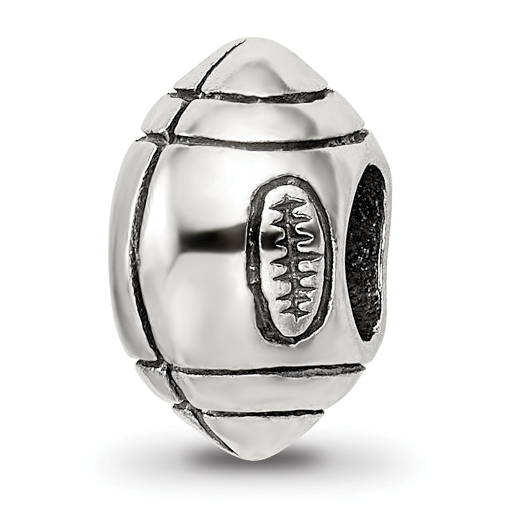 Sterling Silver Reflections Football Bead