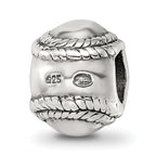 Sterling Silver 925 Baseball Bead with Antiqued Finish  Solid Cast Classic Design