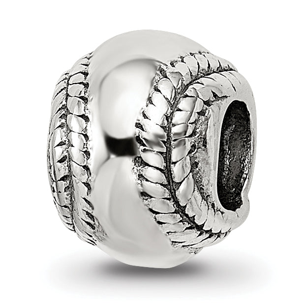 Sterling Silver Reflections Baseball Bead Main image