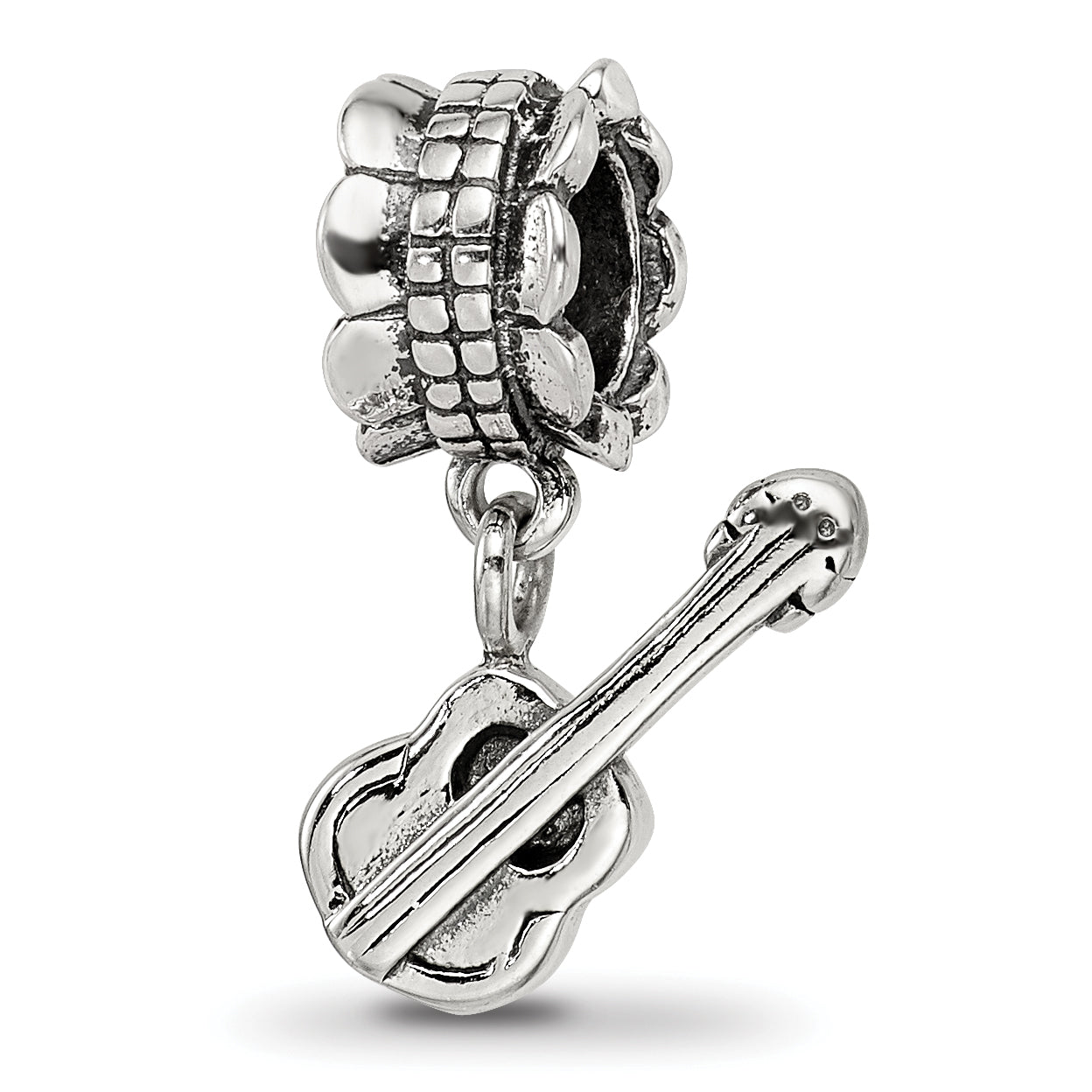 Sterling Silver Reflections Guitar Bead Main image