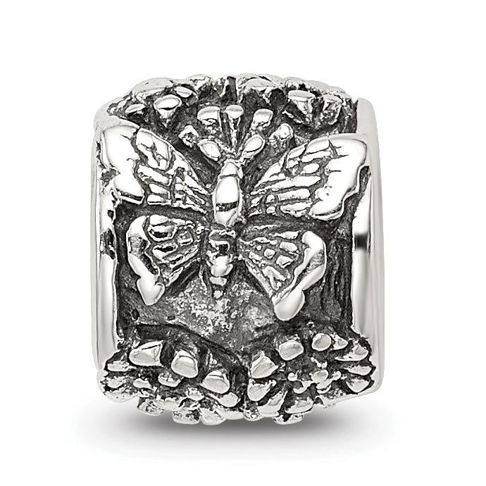 Sterling Silver Reflections Butterfly Bali Bead