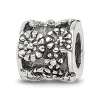 Sterling Silver 925 Antiqued Butterfly Bali Bead Solid Casted Jewelry