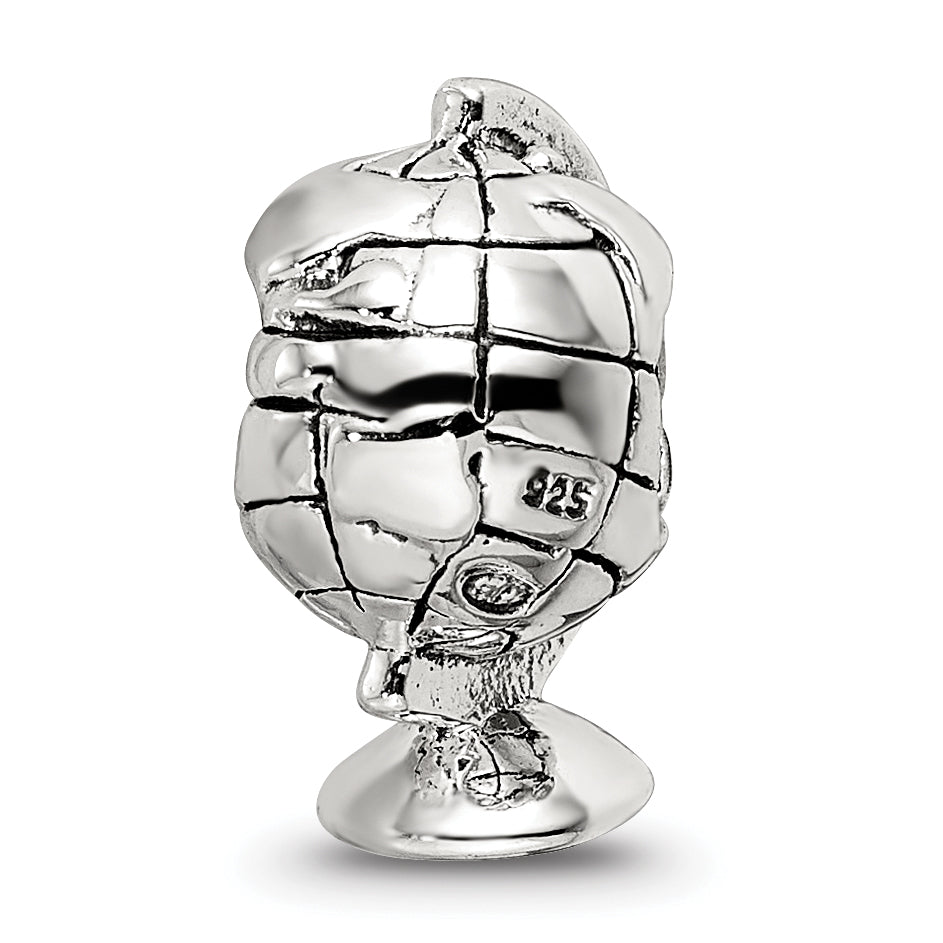 Sterling Silver Reflections Globe Bead