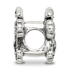 Sterling Silver 925 Crucifix Bead Antiqued Solid Design Sophia Jewelers