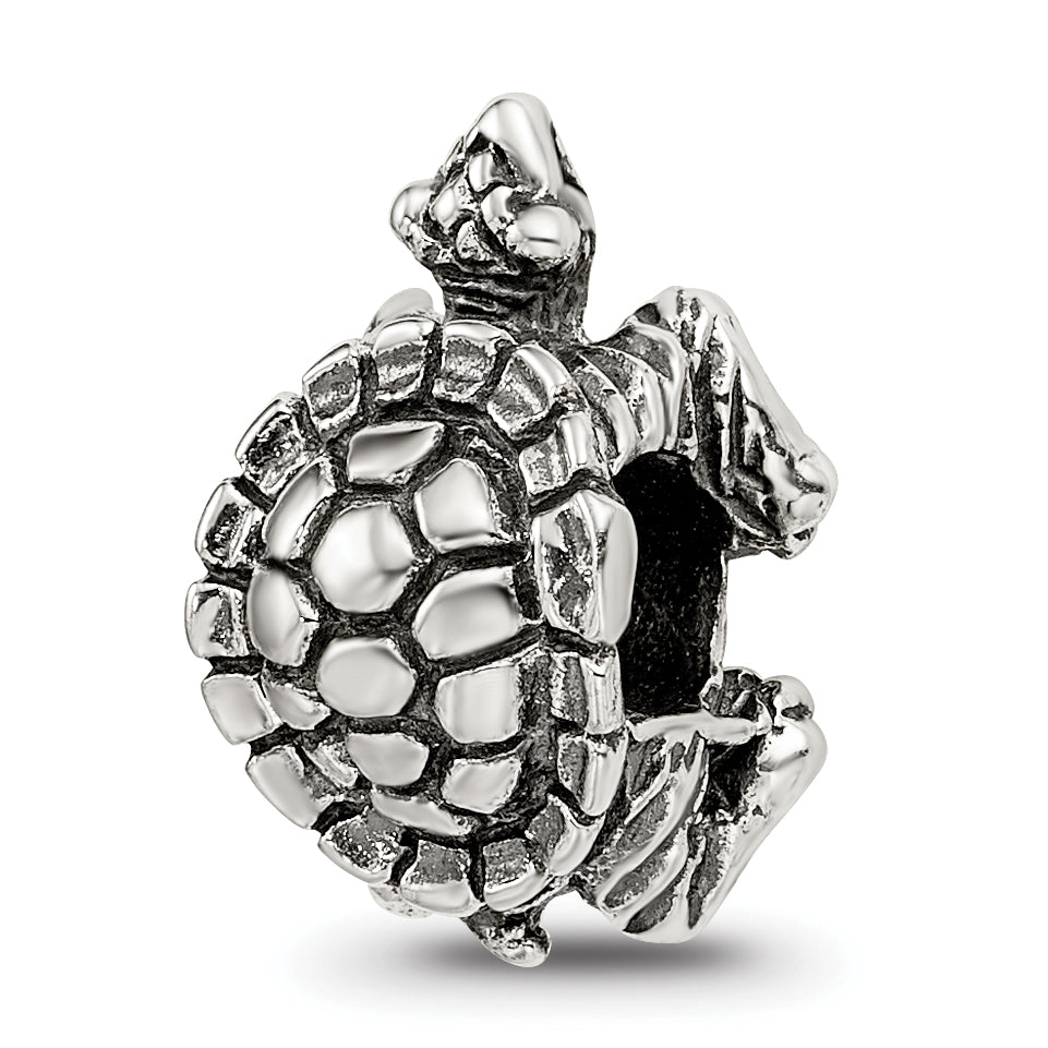 Sterling Silver Reflections Turtle Bead