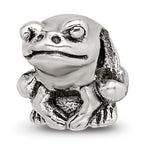 Sterling Silver Reflections Kids Frog Bead