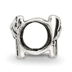 Sterling Silver 925 Kids Bead Antiqued Christmas Gift Charm