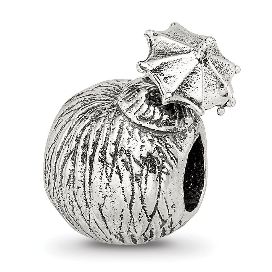 Sterling Silver Reflections Coconut Drink Bead Main image