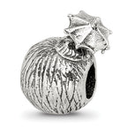 Sterling Silver Reflections Coconut Drink Bead