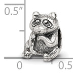 925 Sterling Silver Antiqued Racoon Bead Solid, Themed Jewelry by Sophia