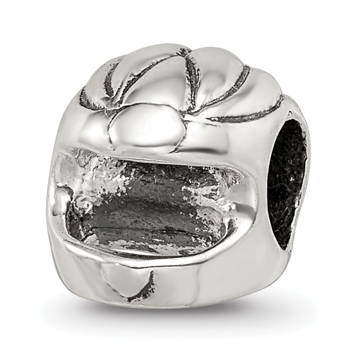 Sterling Silver Reflections Race Car Helmet Bead Main image