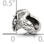 Sterling Silver 925 Antiqued Stork Bead Elegant Themed Solid Design
