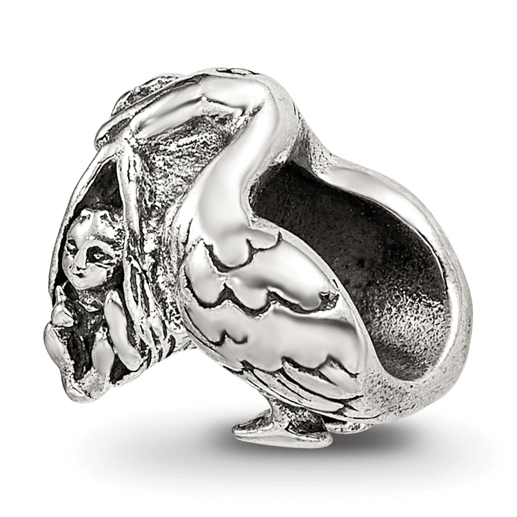 Sterling Silver Reflections Stork Bead