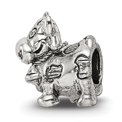 Sterling Silver Reflections Kids Cow w/ Bell Bead